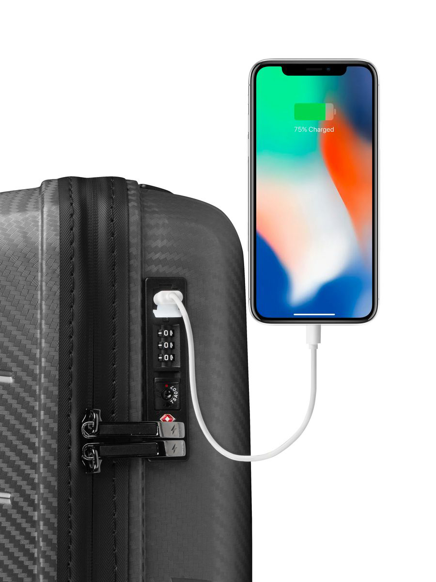 Small S-sized carry-on suitcase with wheels