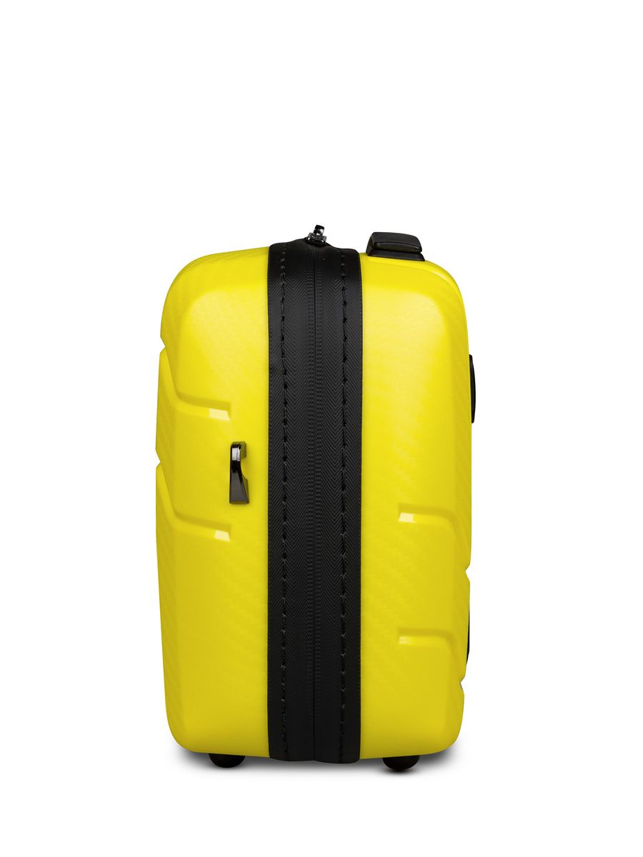 Small carry-on suitcase and cosmetic bag set