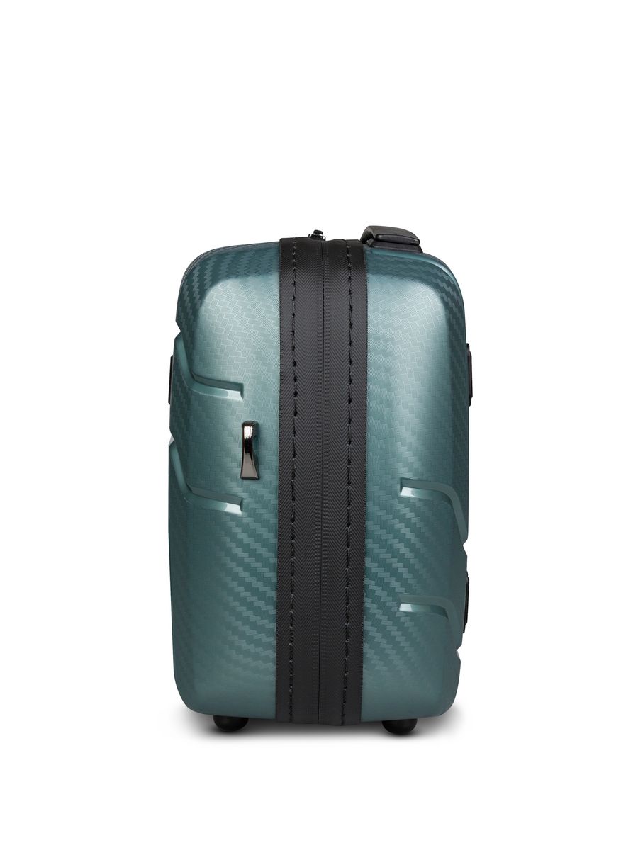 Small carry-on suitcase and cosmetic bag set