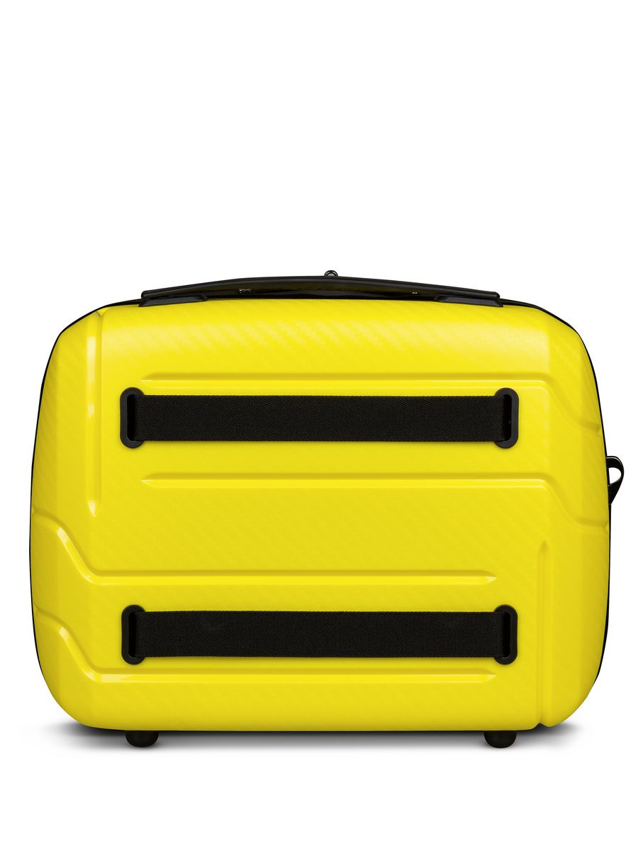 Small carry-on suitcase and cosmetic bag set