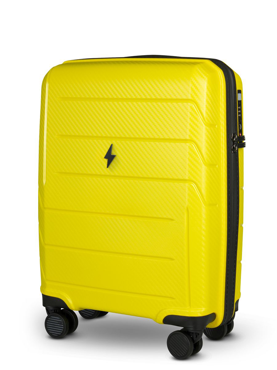 Small carry-on suitcase and cosmetic bag set