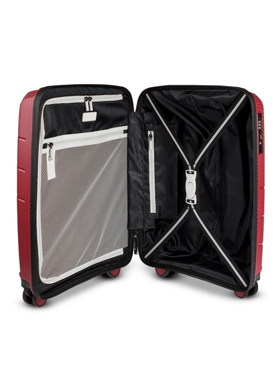 Small S-sized carry-on suitcase with wheels