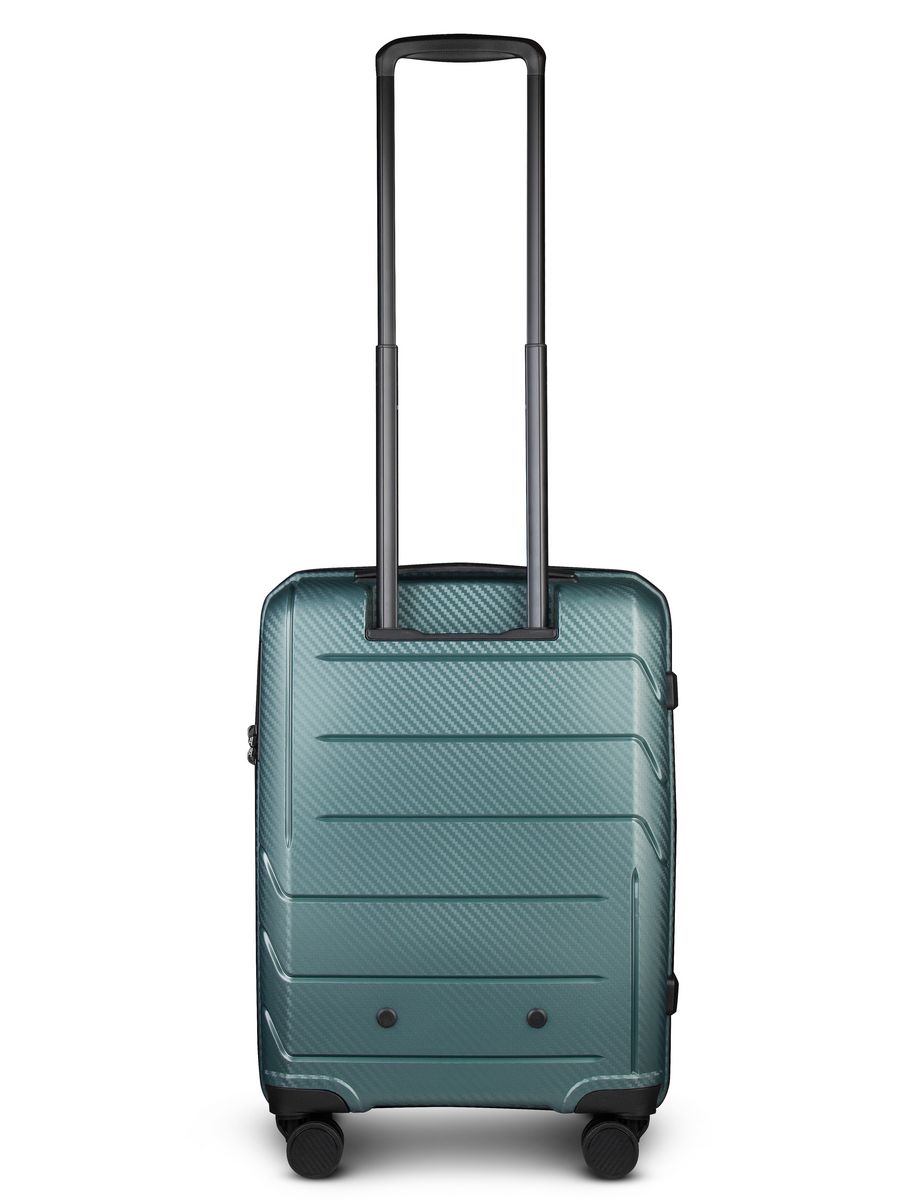 Small carry-on suitcase and cosmetic bag set