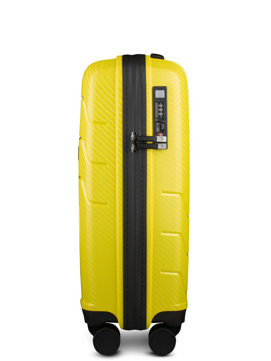 Small carry-on suitcase and cosmetic bag set